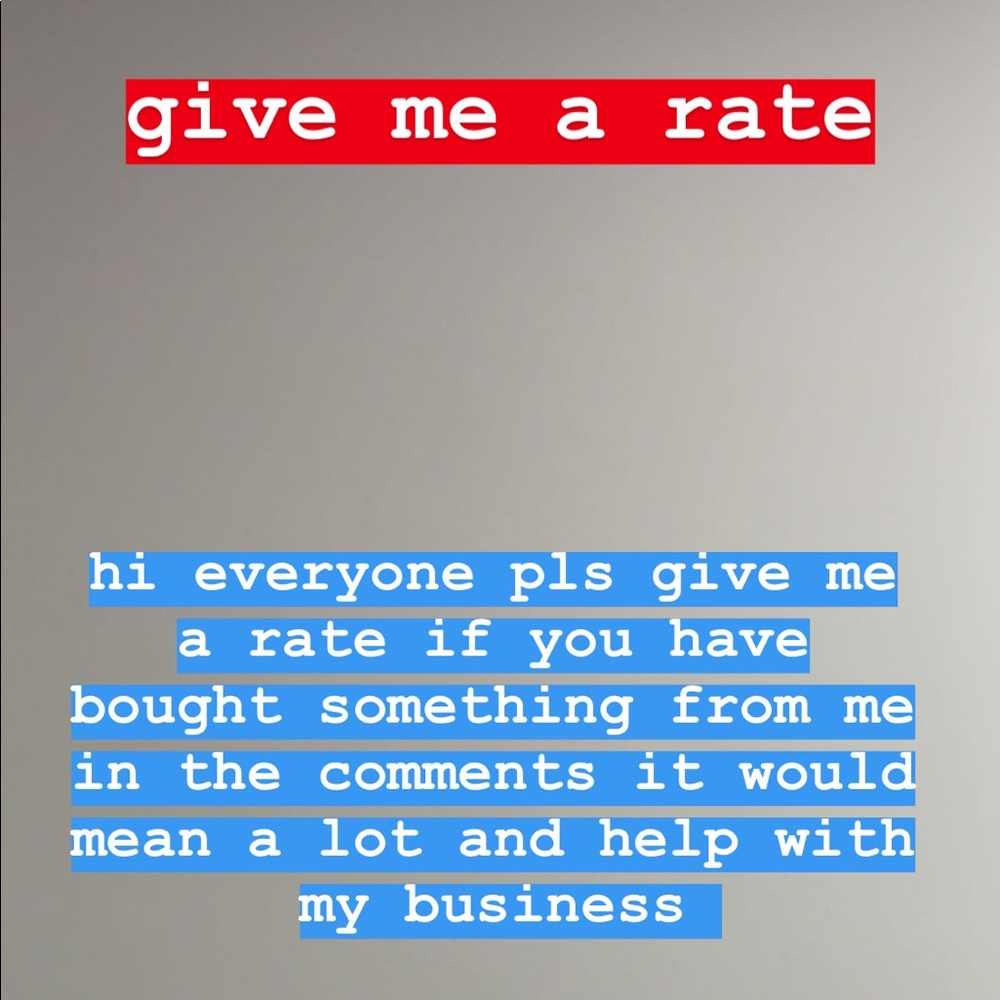 pls rate me in the comments